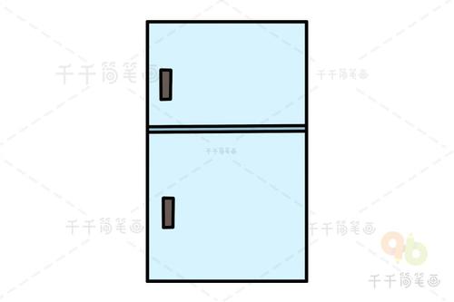 形状变变变 用长方形画冰箱