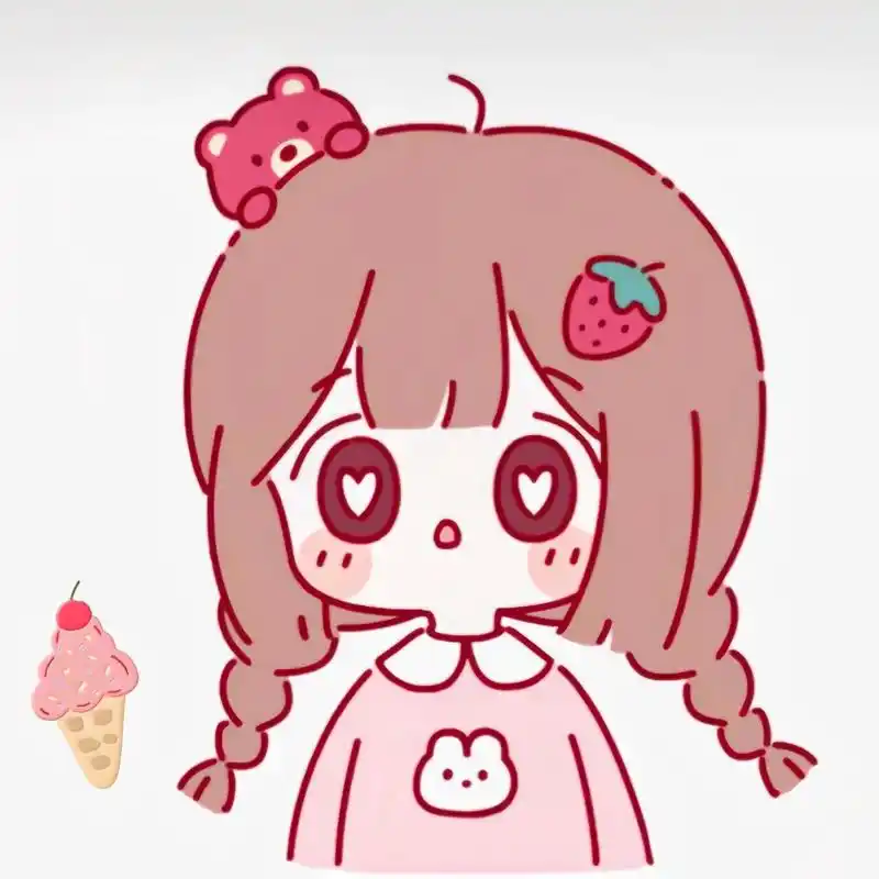可爱小女孩头像4 这次是草莓风的哟