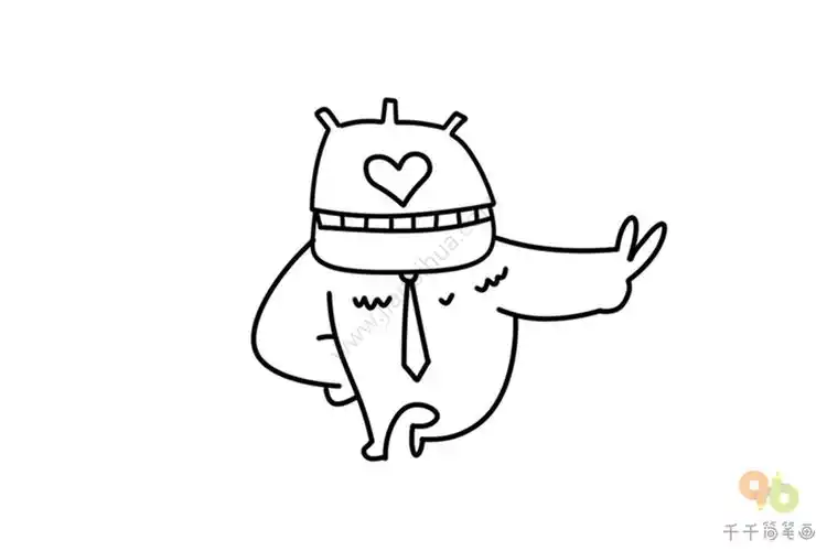 卡哇伊独眼巨人手帐简笔画