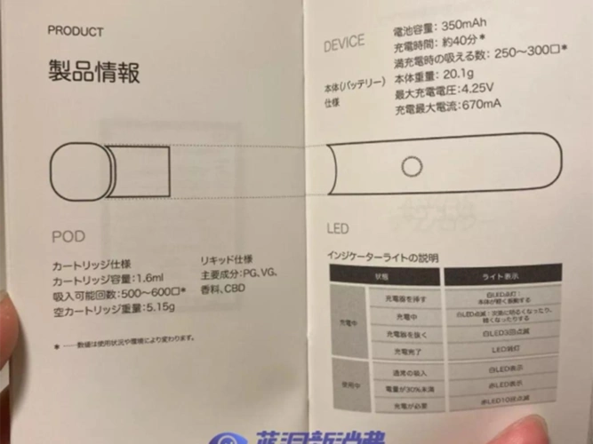 relx悦刻电子烟突破新市场在日本开售大麻二酚cbd