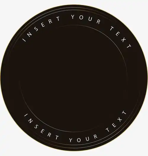 黑色质感圆形创意图标