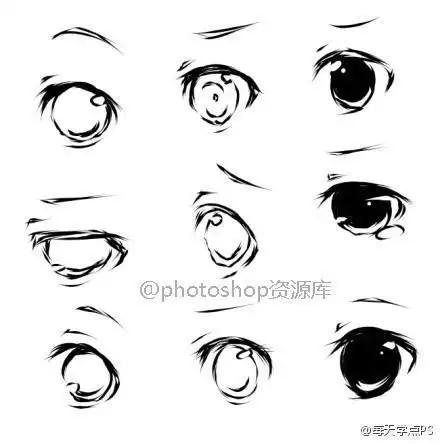 简笔画one一个q萌的眼睛