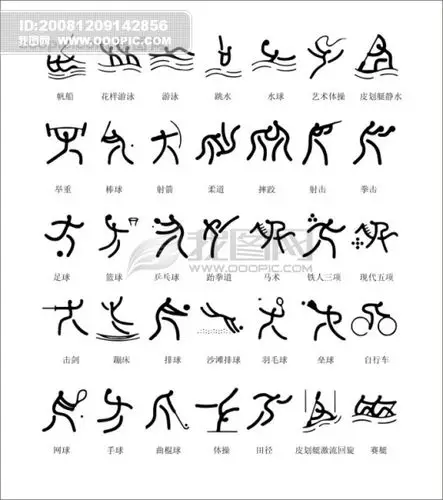 哪有奥运会运动小人的简笔画啊,跪求,坐等