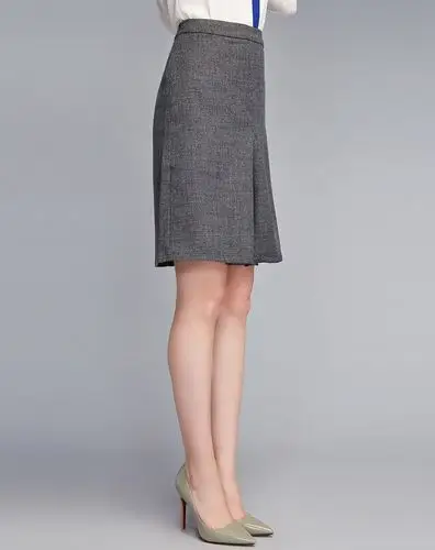 柏拉迪丝borardes灰色包臀一步裙半身裙14030061_唯品会