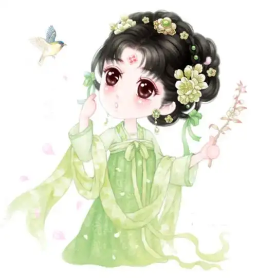 古装动漫萌妹子 q版超卡哇伊的古装小美女图片