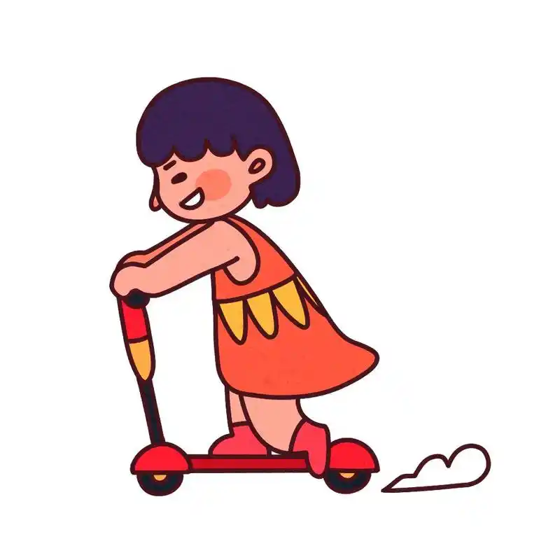 由于家人平时都比较忙 一时疏忽 小女孩骑着滑板车 一路滑出了一公里