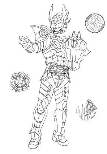 铠甲勇士简笔画儿童 铠甲勇士简笔画