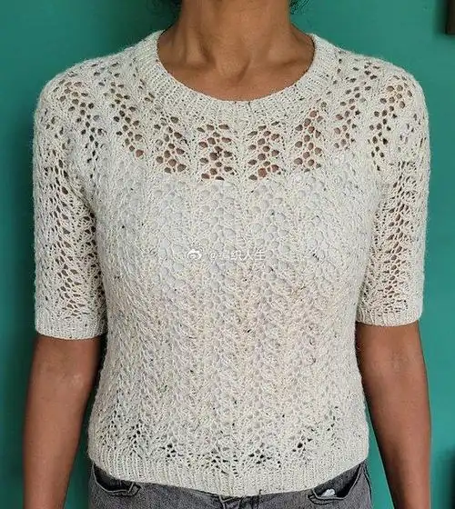 来自park williams的一款镂空花样毛衣