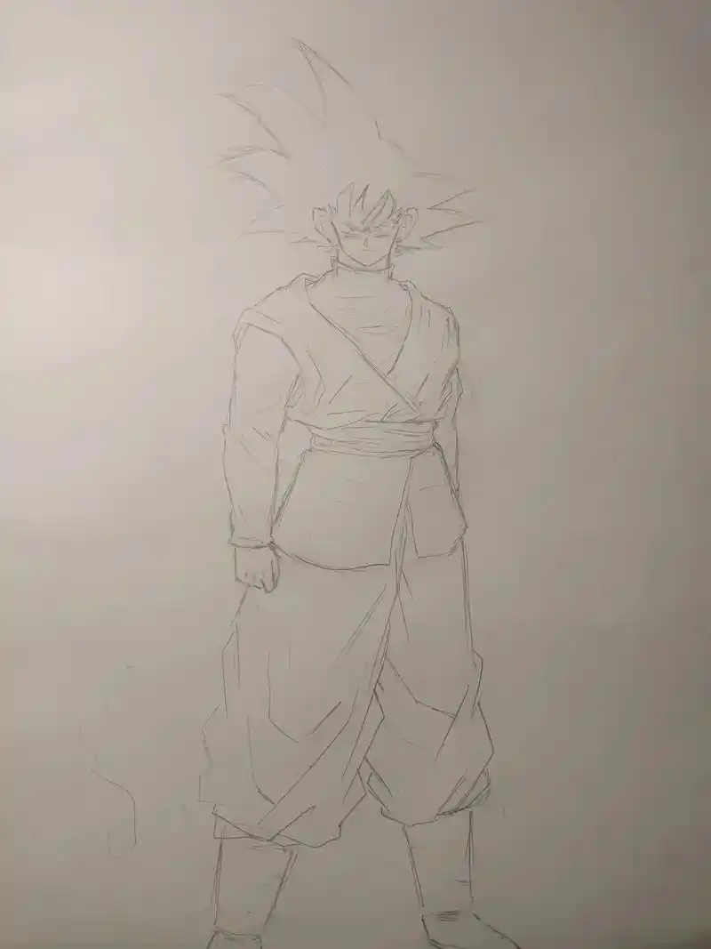 9.11#手绘 #龙珠 #黑悟空 #动漫  - 抖音