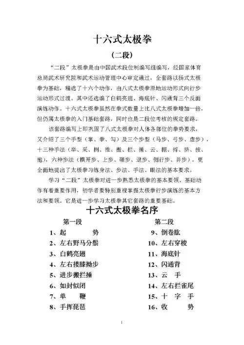 老年人练太极-十六式太极拳动作说明幺及练习要点.doc 22页