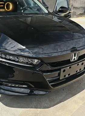 十代雅阁机盖饰条 18款混动雅阁改装专用中网黑色本田标前杠碳纤￥158