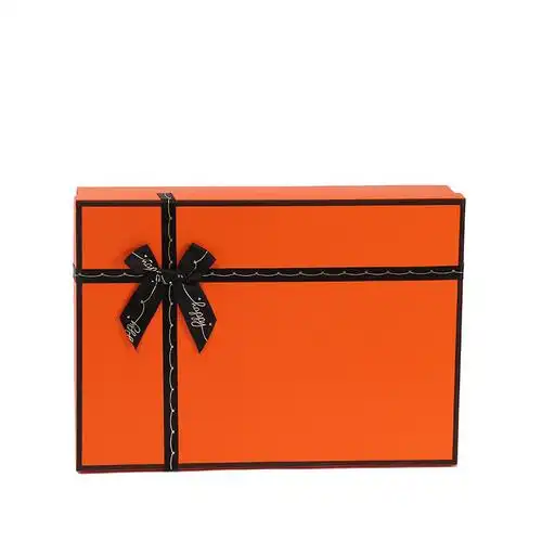 年货零食巧克力送礼礼盒新款爱马仕橙色礼品盒情人节礼物包装盒