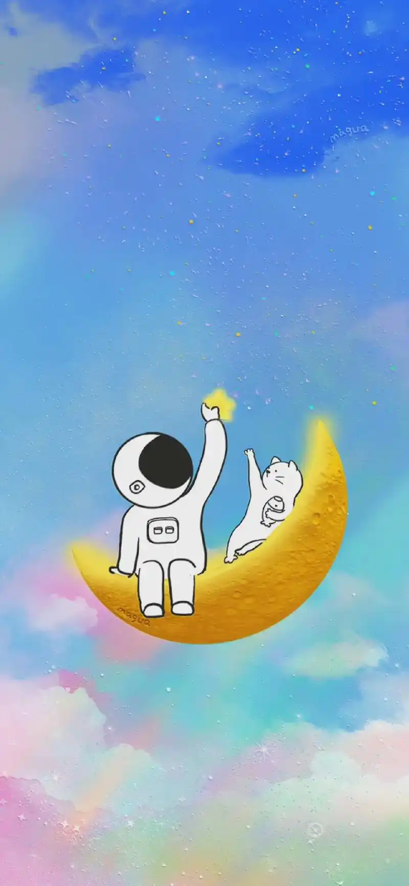 卡通宇航员壁纸 太梦幻了 99690478 #壁纸分