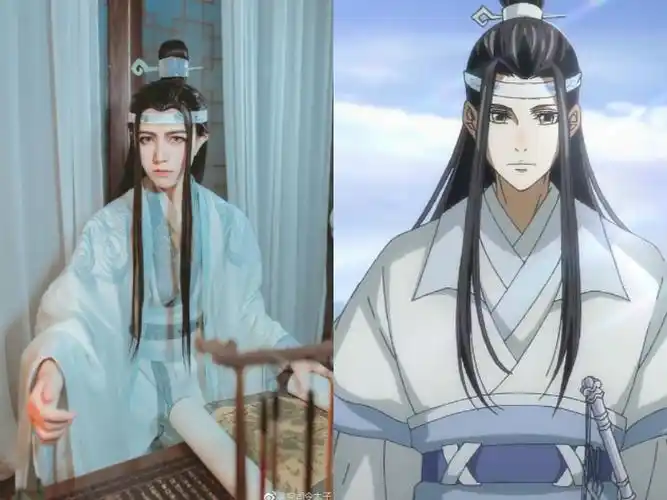 当魔道祖师的角色被cosplay后蓝忘机像外国人蓝景仪真帅
