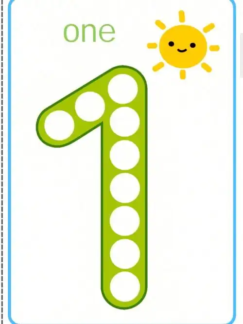 幼儿园环创素材数字填充