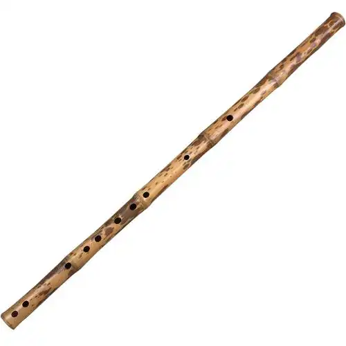 楚吟 一节香妃短笛定制老料专业演奏高档成人湘妃竹笛子 精品横笛