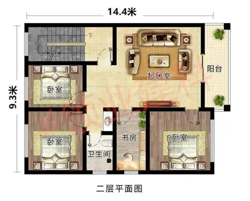 福建赵师傅家的三层自建房别墅,坐西朝东,9米面宽太适合农村了