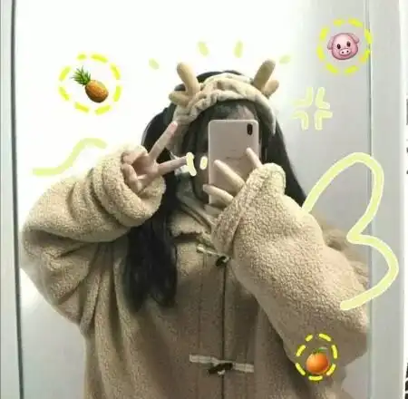 洛丽塔衣服(下半身)12 手机挡脸女