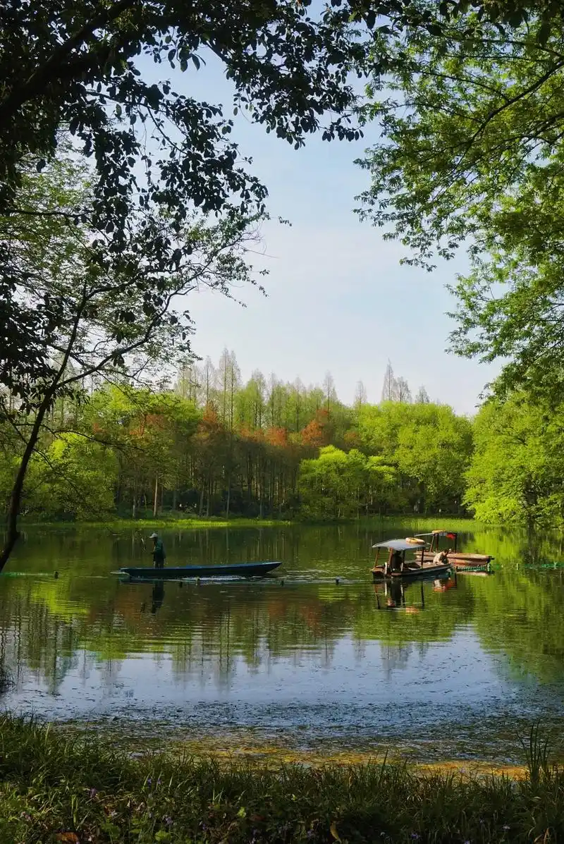西湖人间四月天之浴鹄湾