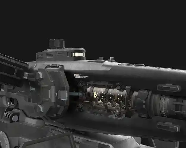 科幻赛博朋克电磁炮