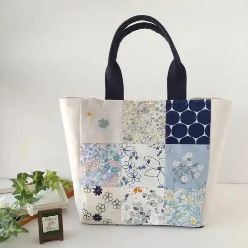 拼布手工布艺托特包