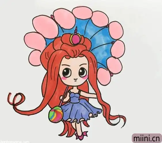 叶罗丽仙子茉莉简笔画步骤教程