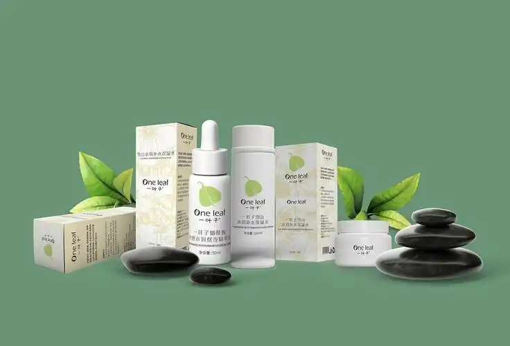 一叶子烟酰胺精华系列包装设计|平面|包装|肥圆圆 - 原创作品 - 站酷