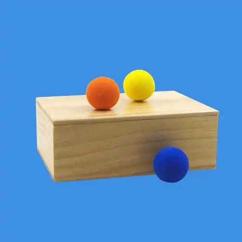 小球进木盒(盒中球)balls in box 四度空间 近景互动魔术道具