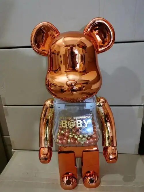 70cm1000% abs齿轮咔咔声 千秋金色潮牌积木熊暴力熊摆件模型手办