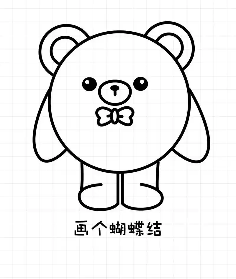 简笔画蛋仔派对 有手就会画的蛋仔派对简笔画,仔仔熊