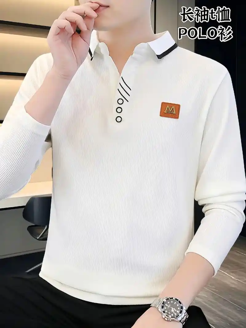 高品质翻领长袖t恤polo衫来咯.兄弟们,你们衣橱里怎么少得 - 抖音