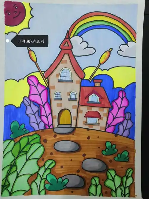 走在艺术的路上——六十七团中学初中美术作品欣赏 - 美篇