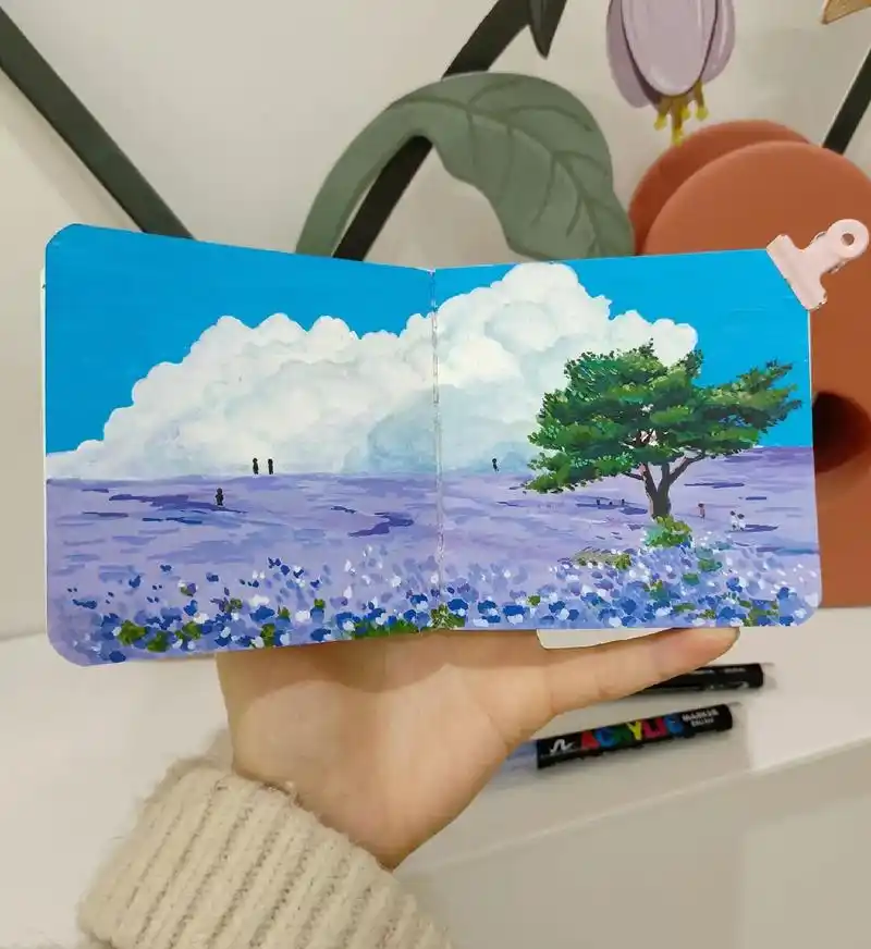 治愈风景|画云朵详细步骤图