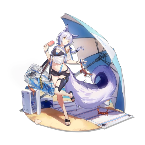 【画质提升】 明日方舟 普罗旺斯-悠然假日时装立绘