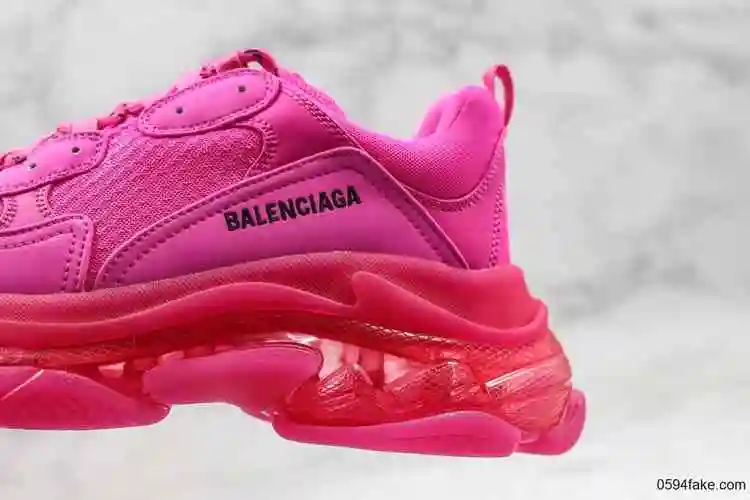 巴黎世家balenciaga triple s纯原版本官方全新发售配色玫粉色奢侈