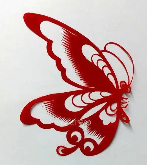 蝴蝶窗花剪纸大全图片