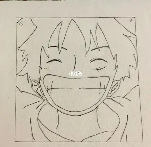 临摹@林子珊#手绘临摹  #海贼王手绘  #海贼王路飞  #简笔画