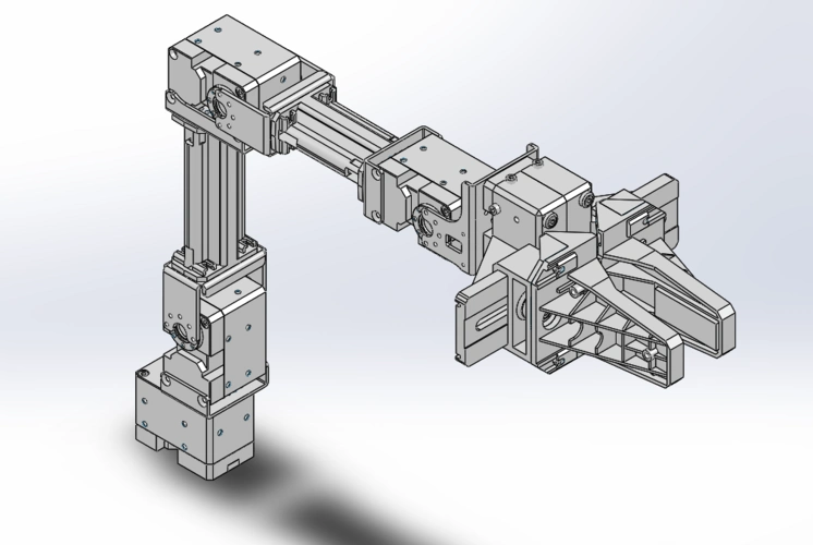 工业使用的机械手三维套图下载(2.22 mb,rar格式) 三维模型