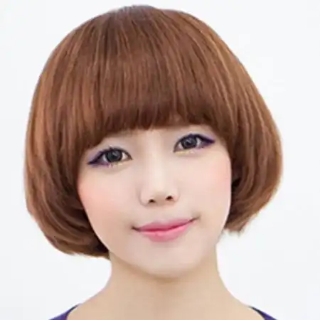 椭圆脸短发发型图片短发控mm减龄必备