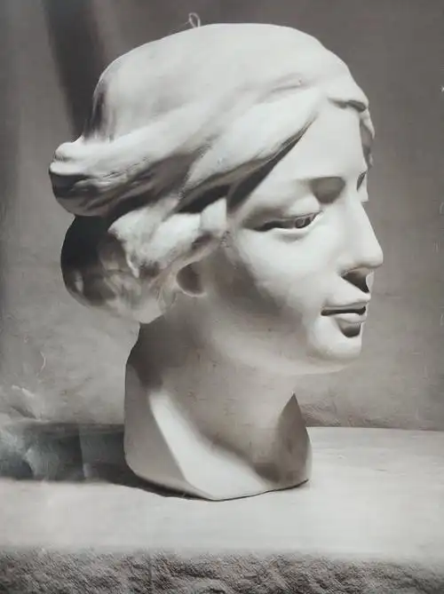 综合1班石膏头像照片写生
