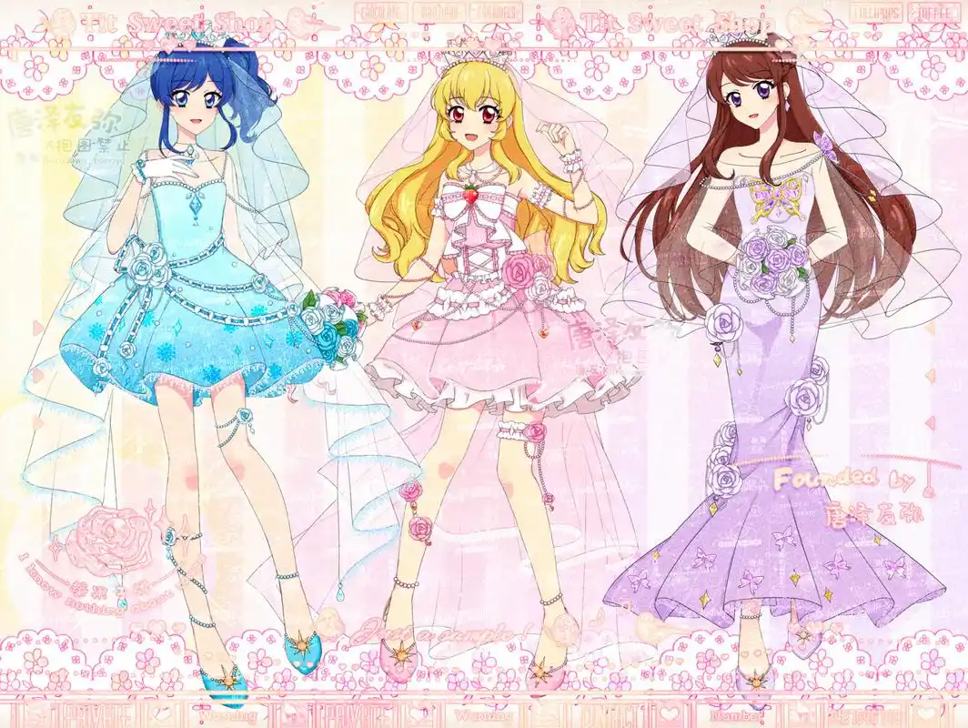 偶像活动丨三巨头礼服婚纱!