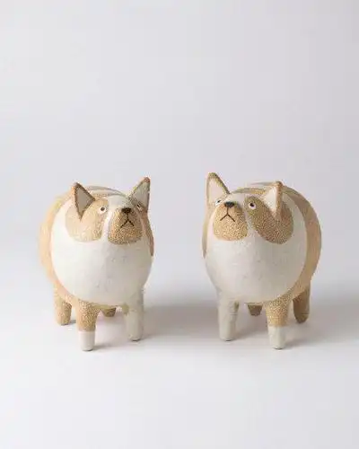 英国陶艺大师作品,萌翻人的创意陶瓷小动物,活脱脱萌化你的心!