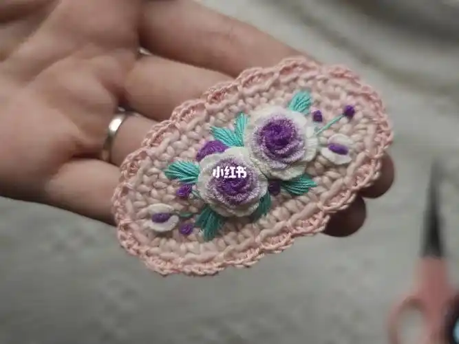 钩针发夹刺绣发夹