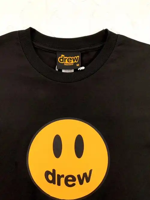 drew house笑脸logo贾斯汀比伯tee