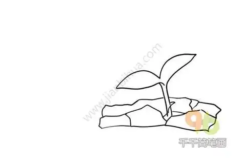 土地简笔画步骤图