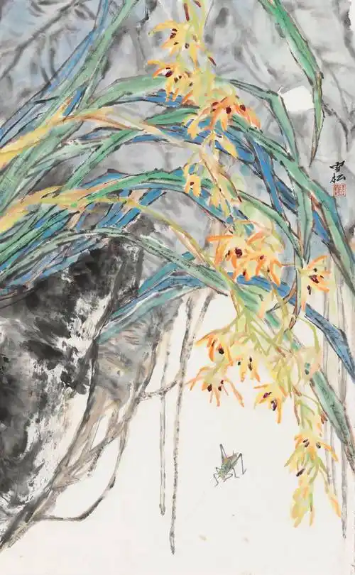 色韵酣畅自然隽秀李雪松花鸟画作品欣赏