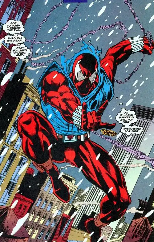 漫威的两代猩红蜘蛛侠:本.雷利和凯恩.帕克