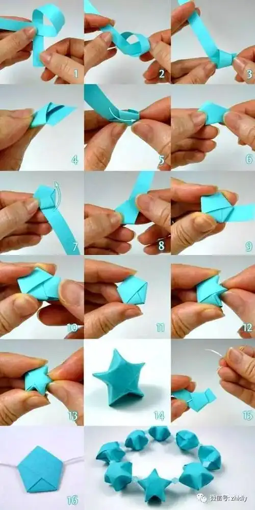 童年经典折纸星星手工折纸教程简单的手工折纸小星星教你漂亮幸运