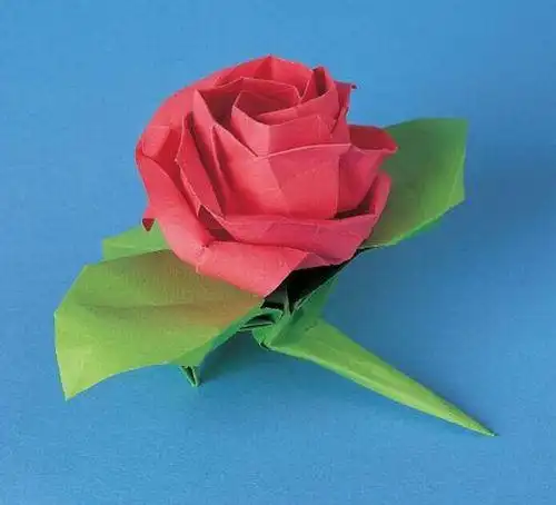 玫瑰花幼儿园折纸 手工折纸大全-普车都