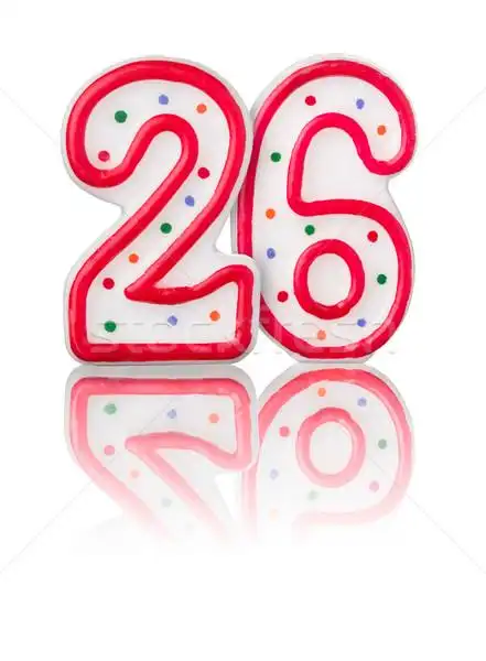 商业照片: 红色 ·数· 26 · 反射 ·白· 设计